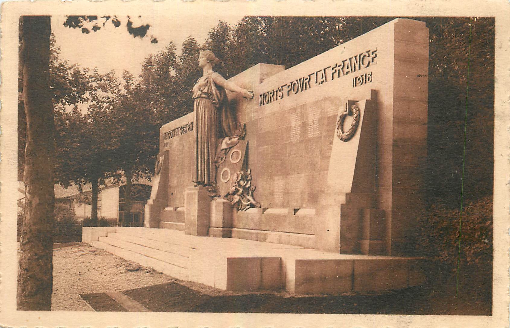 CPA Comite du Monument Inauguration le 24 Juin 1923 Macon
