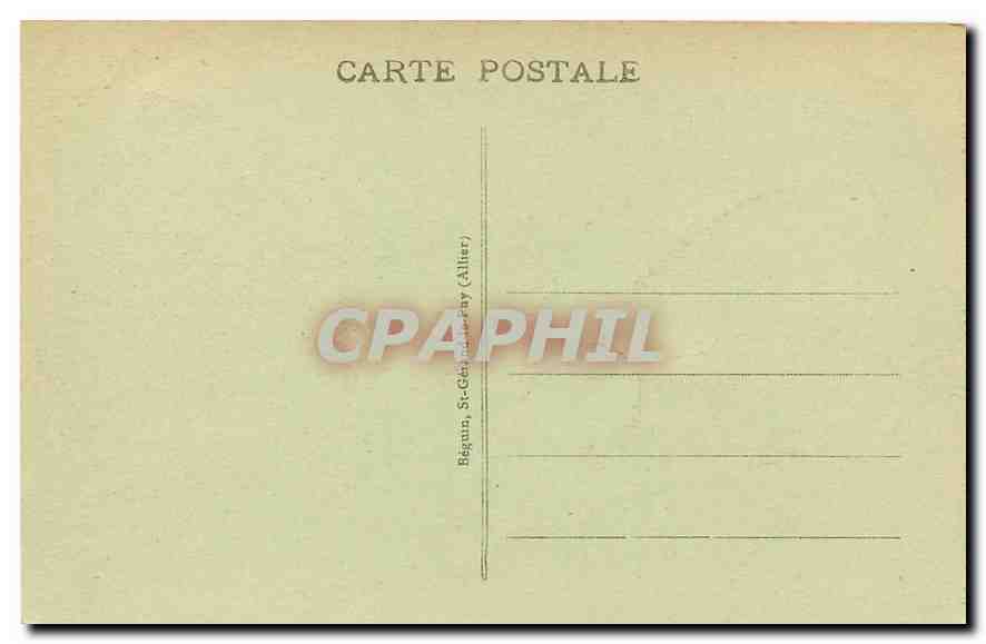 CPA Vichy Le Hall du Casino  — Verso