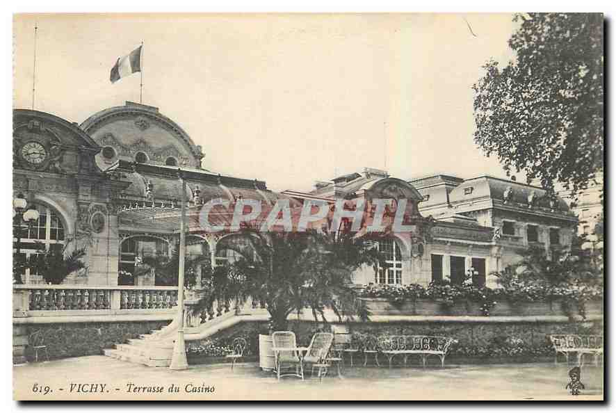 CPA Vichy Terrasse du Casino 