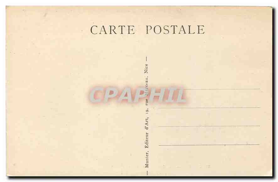 CPA La Cote d'Azur Cannes Le Mont Chevalier et L'Ile Sainte Marguerite  — Verso