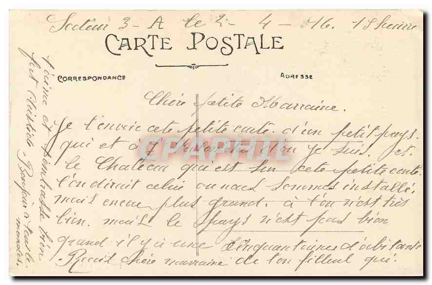 CPA Fere en Tardenois Le Chateau  — Rückseite