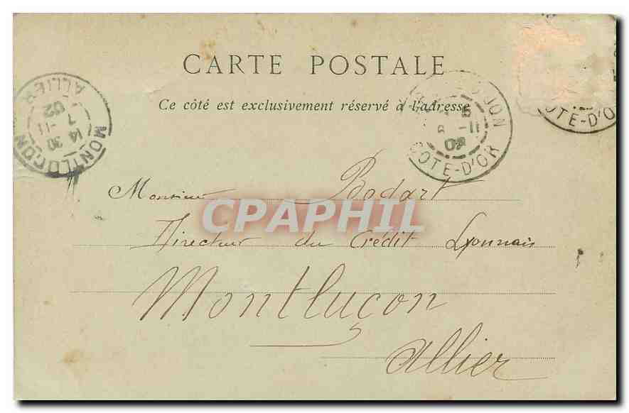 CPA Dijon Le Jaquemart de l'Eglise Notre Dame  — Rückseite