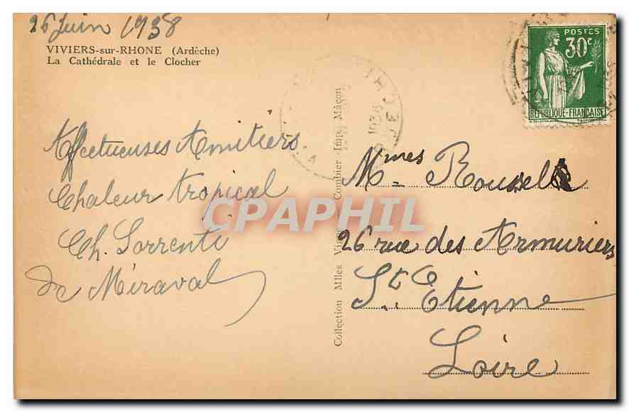 Viviers-sur-Rhône — La Cathédrale et le Clocher — Cim — Reverso
