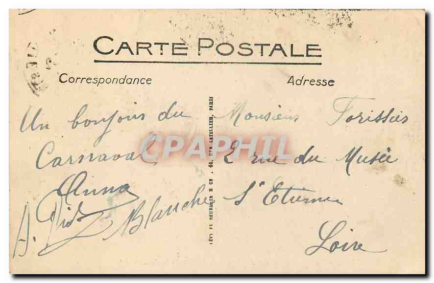 CPA Nice La Promenade des Anglais et le Palais de la Jetee  — Rückseite