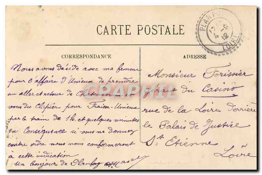 LYON — La Place des Cordeliers et le Palais de la Bourse — LL. — 59 — Rückseite