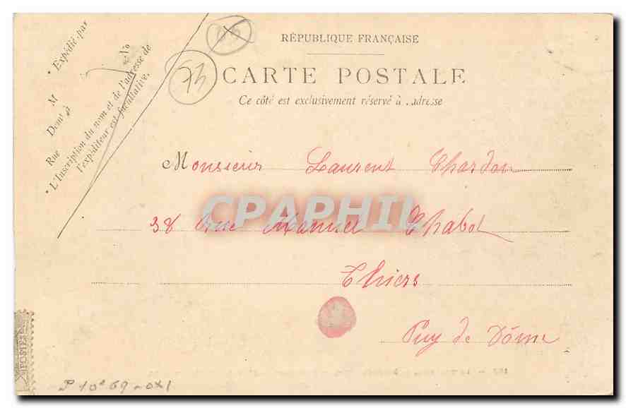 CPA Le Dauphine St Donnet de Chartreuse Grand Hotel du Desert — Verso