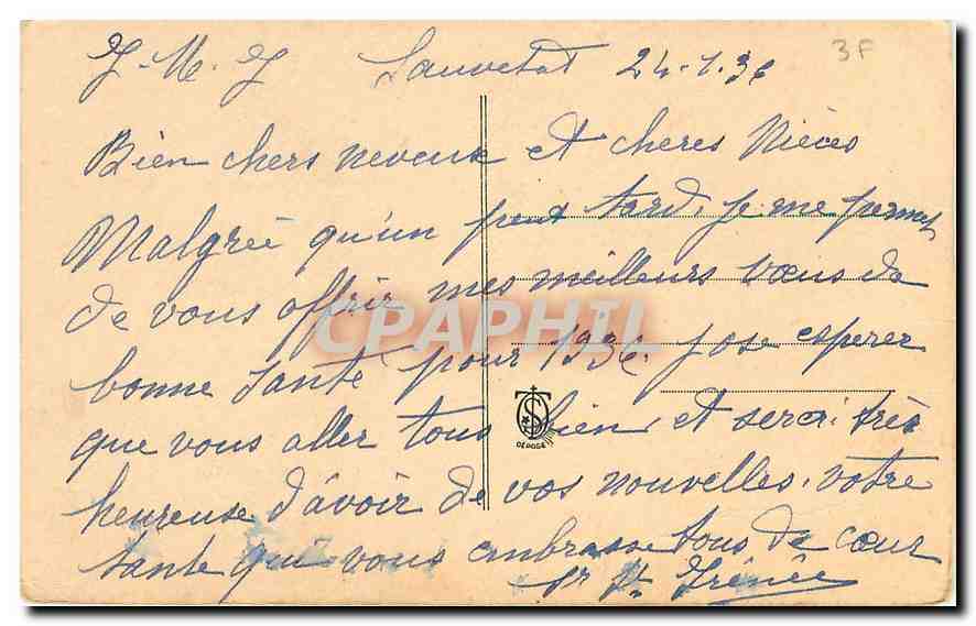 CPA Sainte Therese de l'Enfant Jesus en premiete communiante  — Rückseite