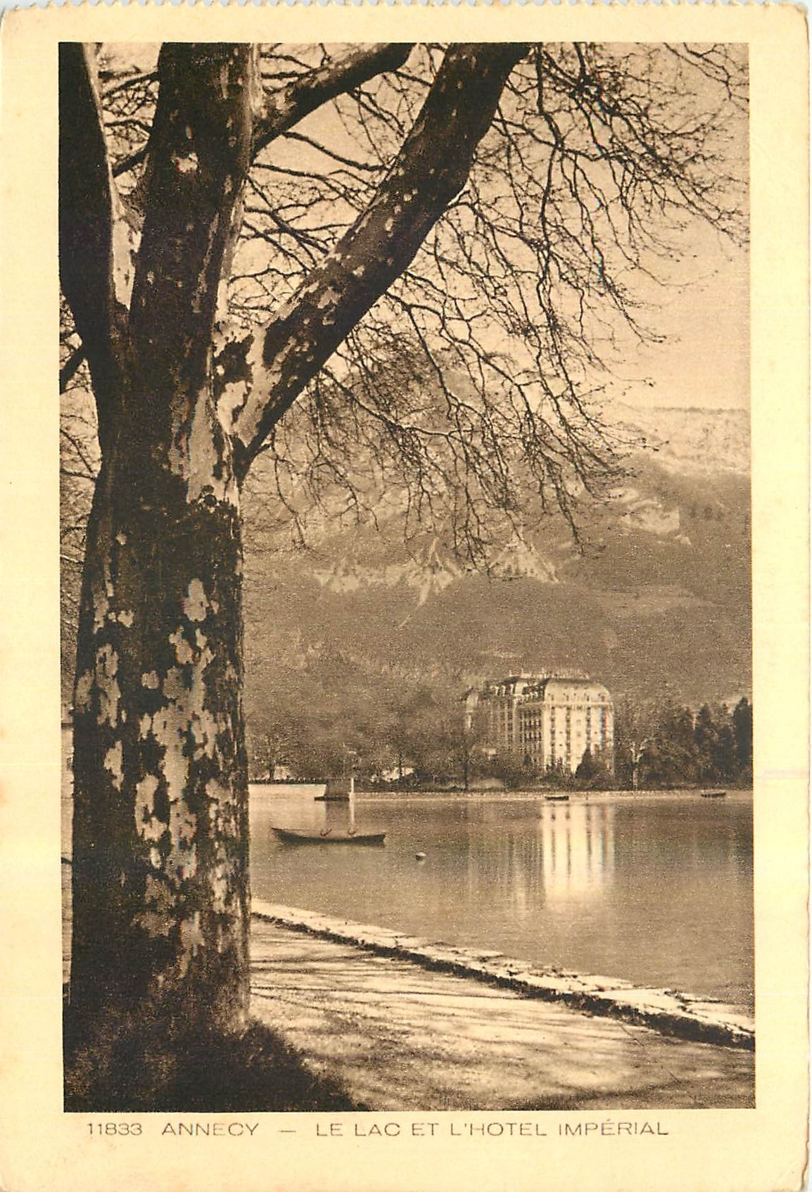 CPA Annecy Le Lac et l'Hotel Imperial 