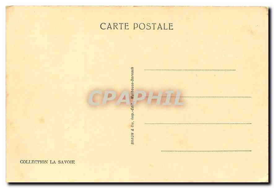 CPA Environs d'Annecy Duingt Le Chateau et le Lac  — Verso