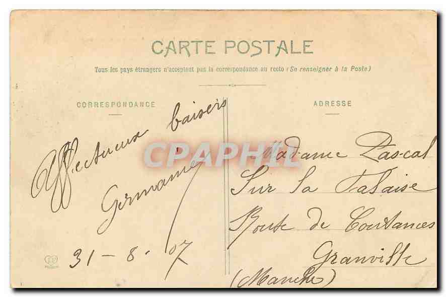 CPA Les Pyrenees Luchon Les Lacs du Pont de Venasque  — Rückseite