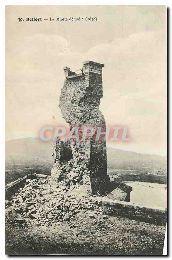 CPA Belfort La Miotte Demolie 