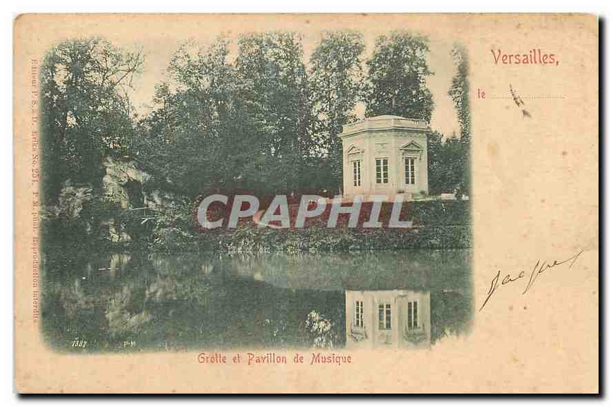 CPA Versailles Grotte et Pavillon de Musique 