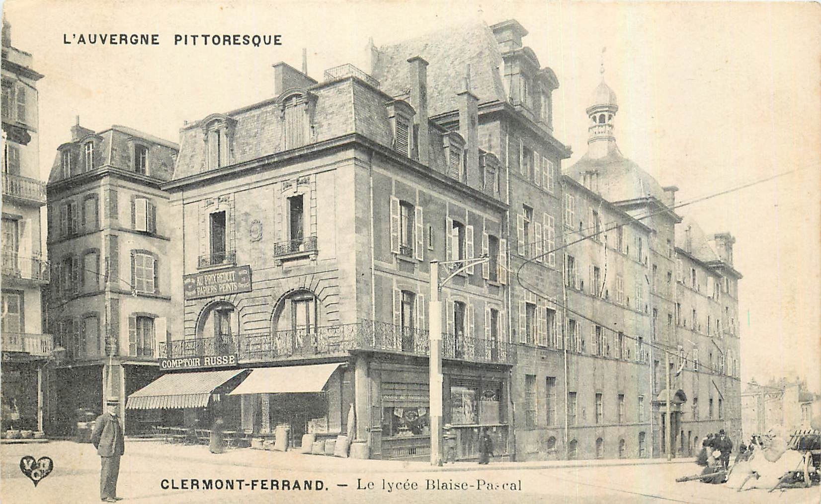CPA L'Auvergne Pittoresque Clermont Ferrand Le Lycee Blaise Pascal 