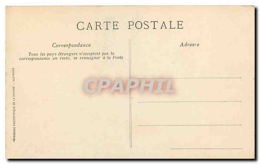 CPA L'Auvergne Pittoresque Clermont Ferrand Le Lycee Blaise Pascal  — Rückseite