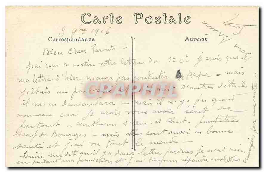 CPA Abbaye de Saint Denis Tombeau de Louis de France fils de Saint Louis provient de l'Abbaye de Roy — Rückseite