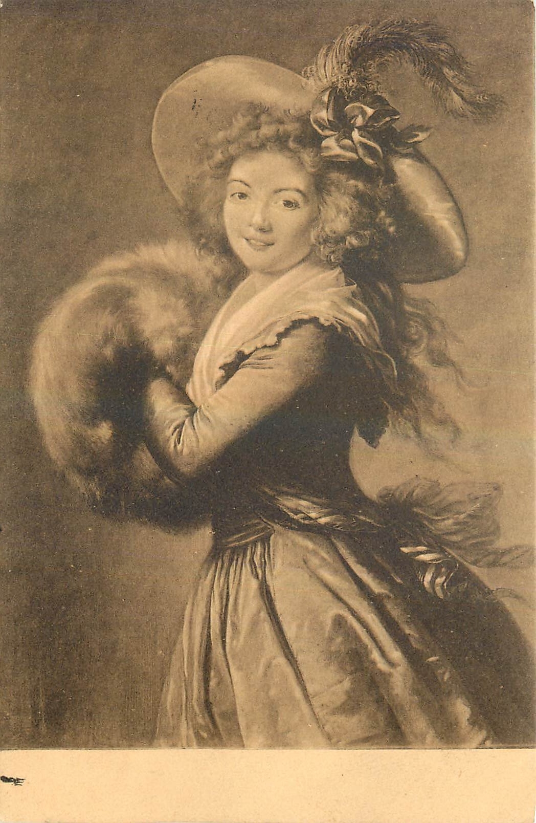 CPA Musee du Louvre Mme le Brun