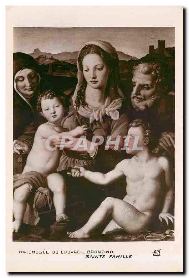 CPA Musee du Louvre Bronzino Sainte Famille 