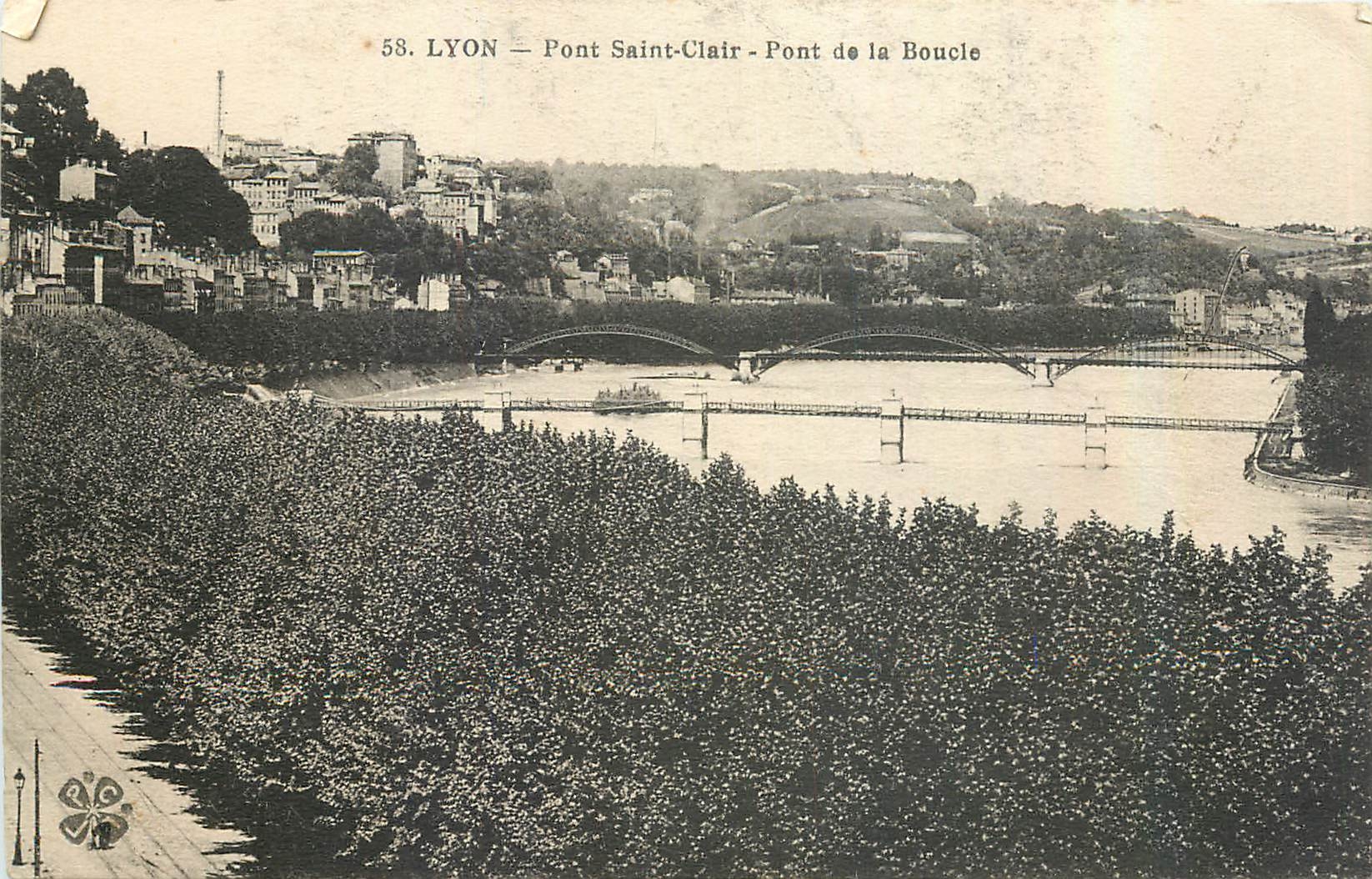 CPA Lyon Pont Saint Clair Pont de la Boucle 