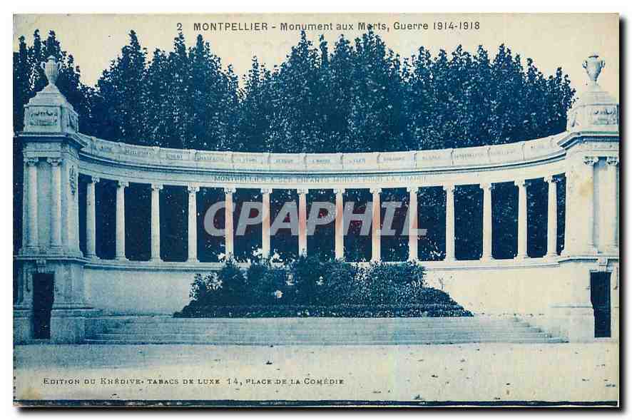 CPA Montpellier Monument aux Morts Guerre 1914-1918 