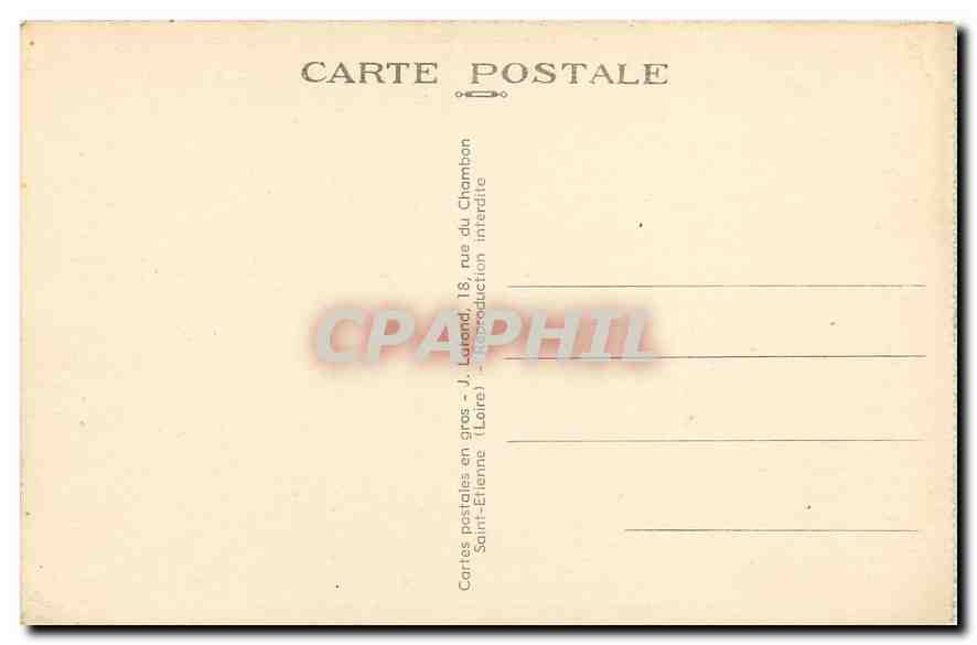 CPA La Loire Illustree Cornillon Loire Eglise et Chateau du XV siecle  — Back
