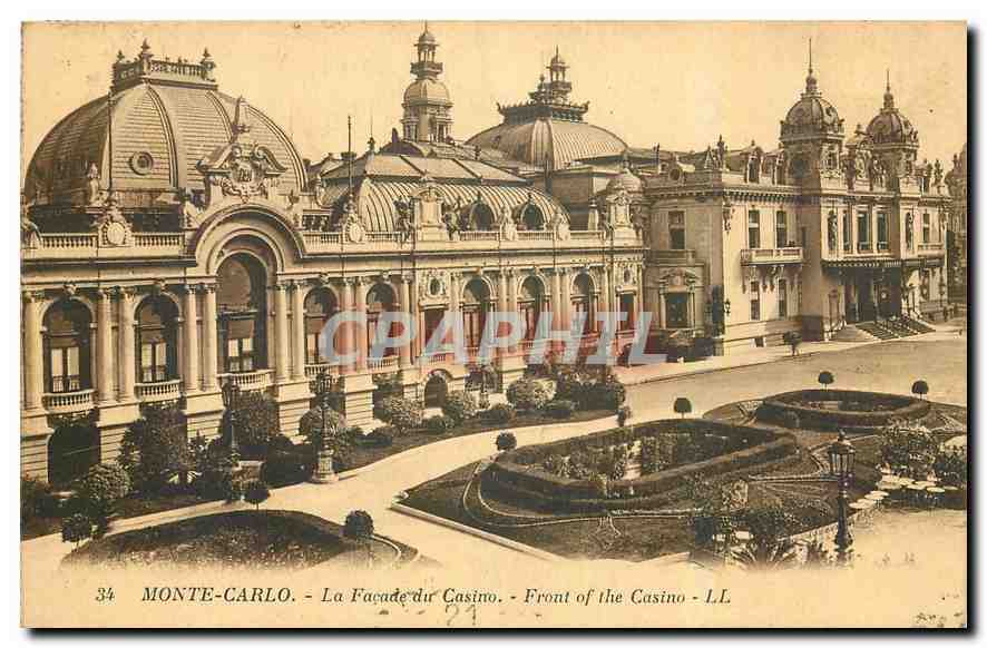 CPA Monte Carlo La Facade du Casino 