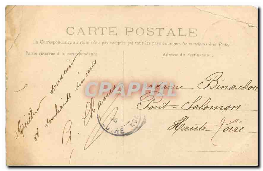 CPA La Normandie Coiffes d'Hier Rouen Folklore — Rückseite