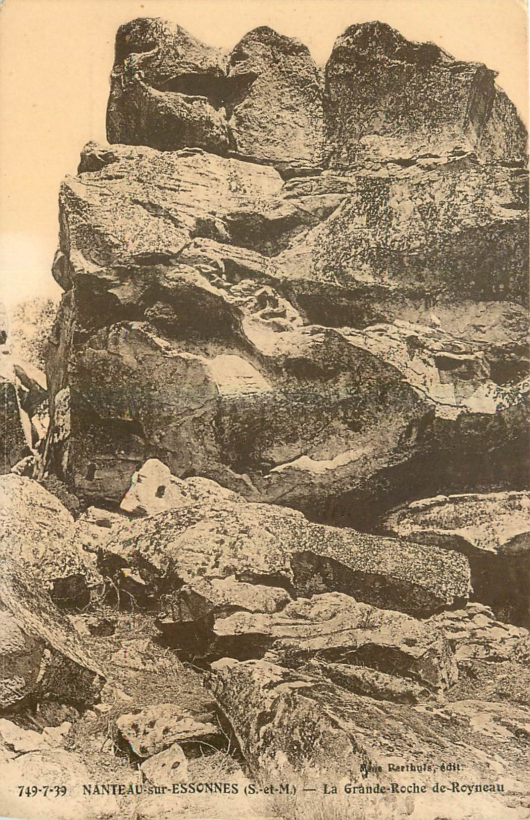 CPA Nanteau sur Essonnes S et M La Grande Roche de Royneau 
