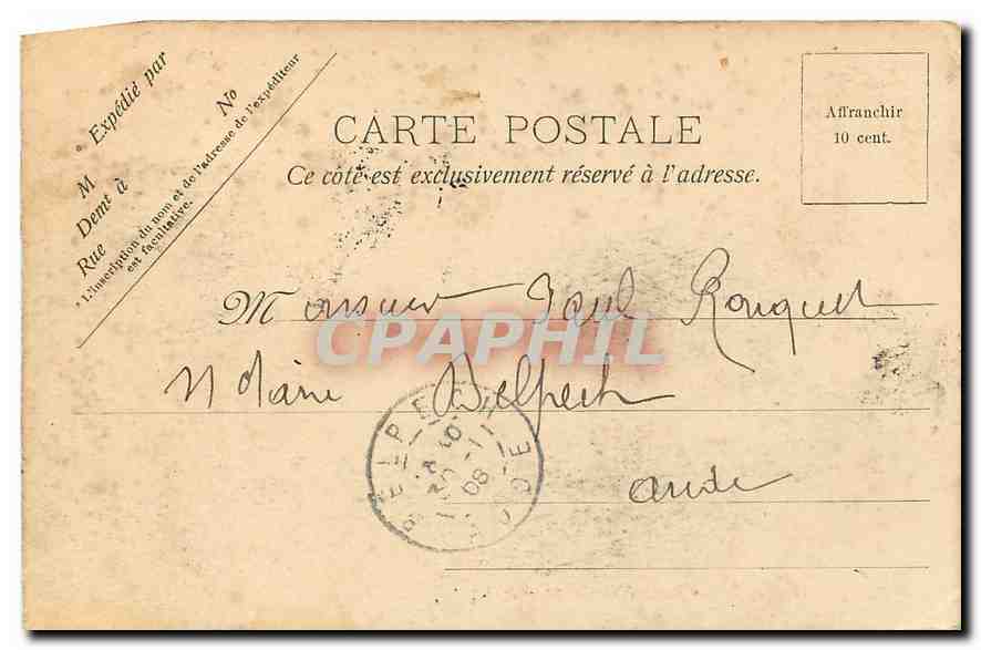 CPA Paris Eglise Notre Dame  — Verso