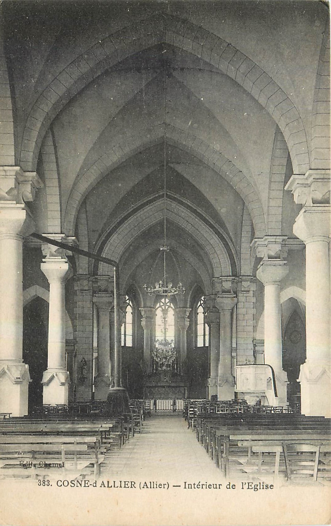 CPA Cosne d'Allier Allier Interieur de l'Eglise 