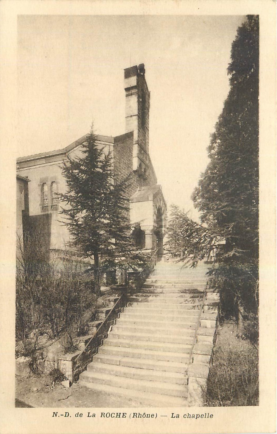 CPA N D de la Roche Rhone La Chapelle 