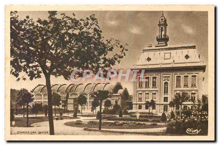 Villefranche-sur-Saône — Nouvelle mairie et marché couvert — Combier Imp. Macon