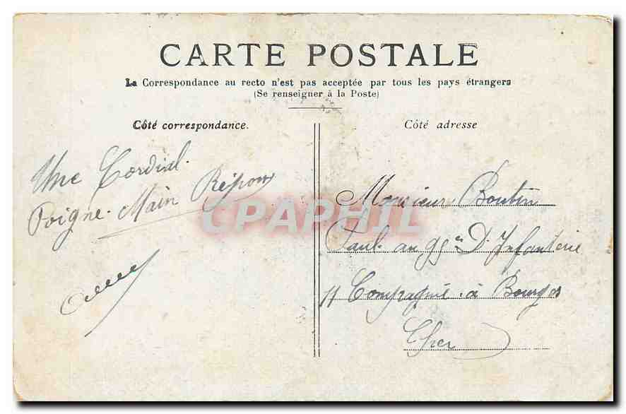 CPA Paris La Place de la Concorde  — Rückseite