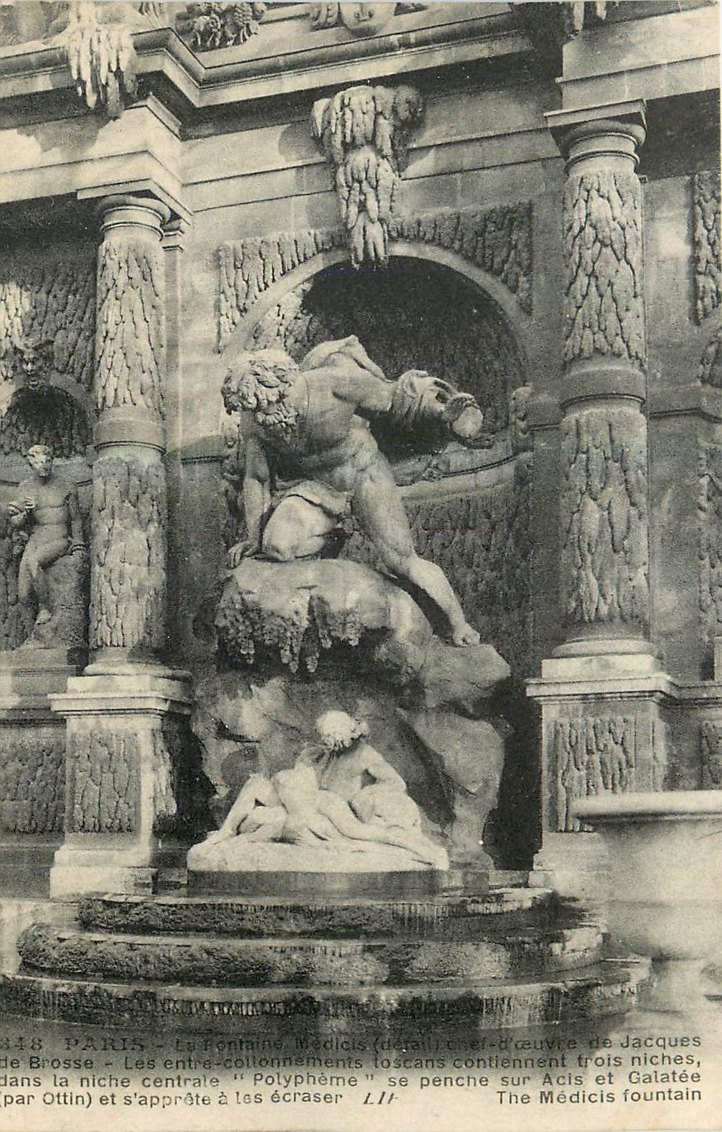 CPA Paris Fontaine des Medicis 