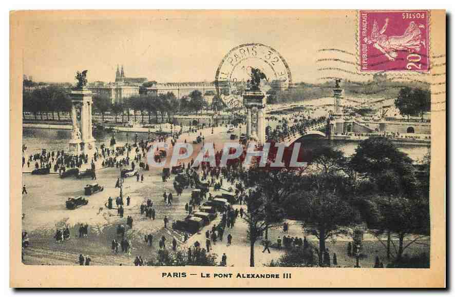 CPA Paris le Pont Alexandre III 