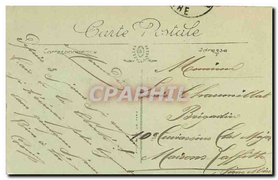 CPA Saint Chamond Un Coin du Jardin Public  — Back