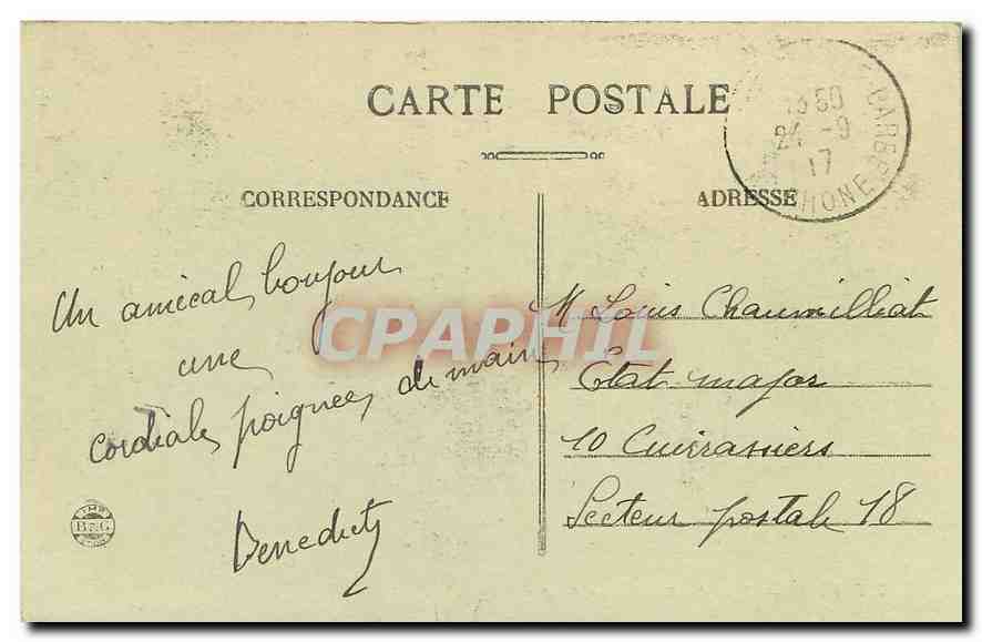 CPA Lyon Pont la Feuillee et Quai Saint Vincent  — Verso