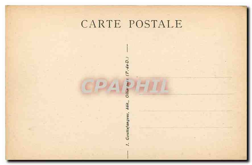CPA La Bourboule Vue generale et Vallee de Vendeix  — Back