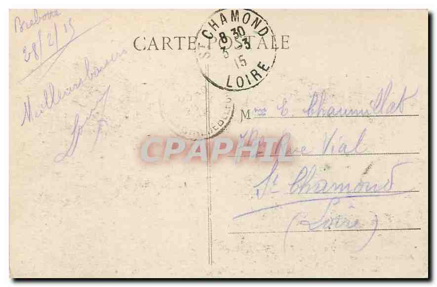 CPA Guerre Europeenne Haute Alsace Belfort Tour de la Miotte  — Verso