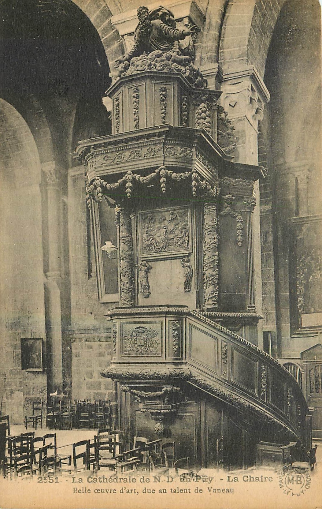 CPA La Cathedrale de N D du Puy La Chaire 
