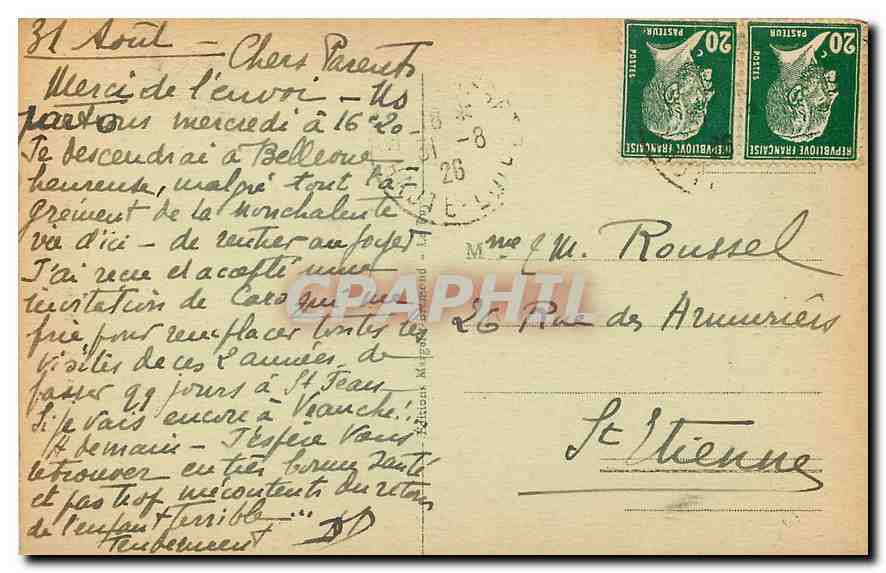 CPA La Cathedrale de N D du Puy La Chaire  — Verso