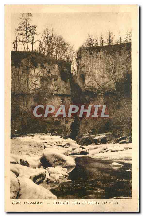 CPA Lovagny Entree des Gorges du Fier 