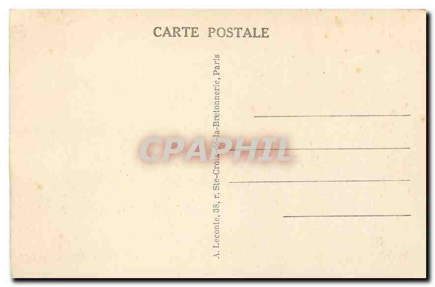 CPA Paris Conciergerie  — Rückseite