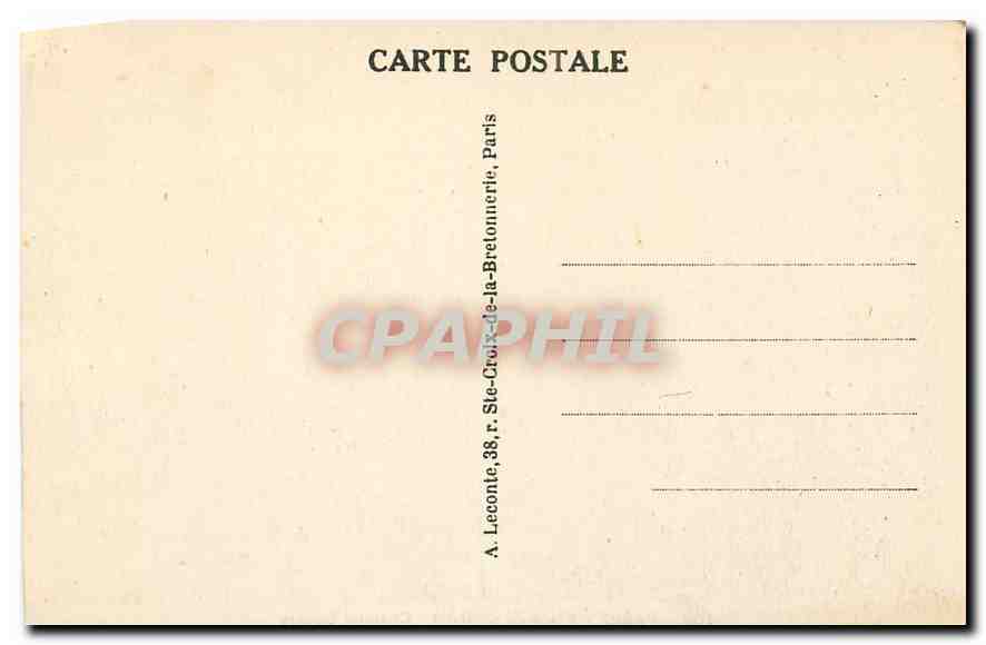 CPA Paris Place du Chatelet  — Verso