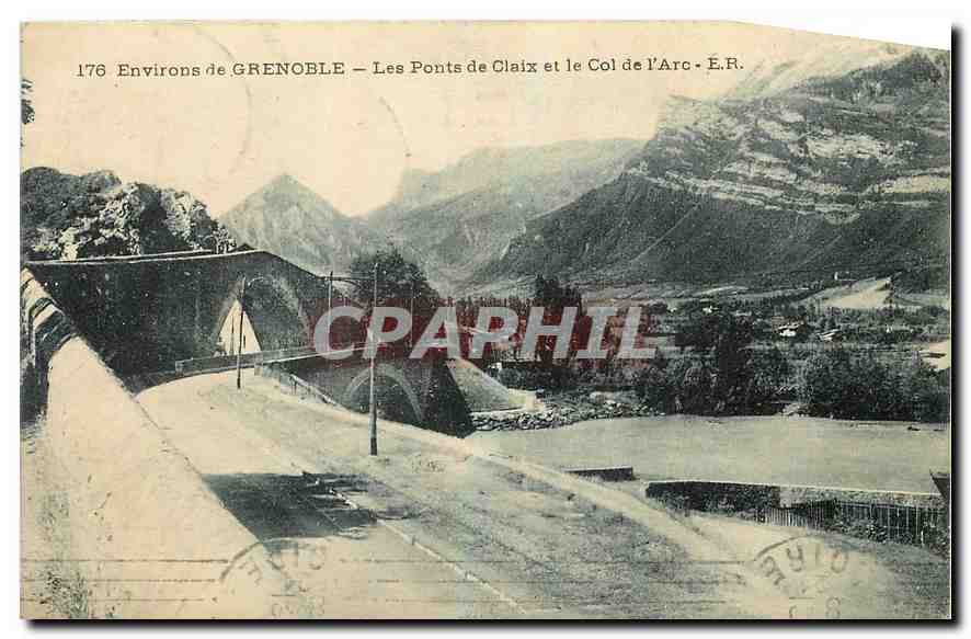 CPA Environs de Grenoble Les Ponts de Claix et le Col de l'Arc 