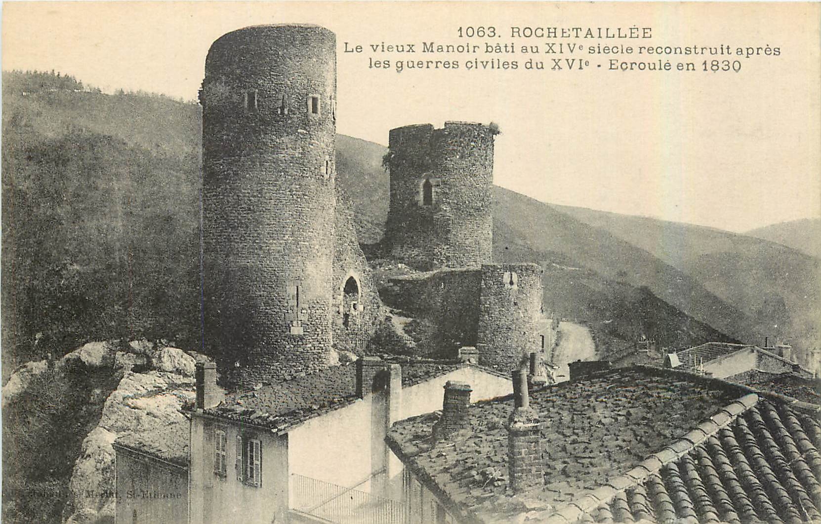 CPA Rochetaillee le vieux Manoir bati au XIV siecle 