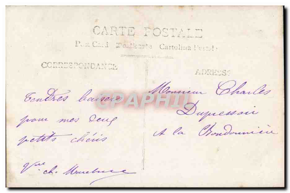 CPA FAntaisie Bonne fete enfant — Rückseite