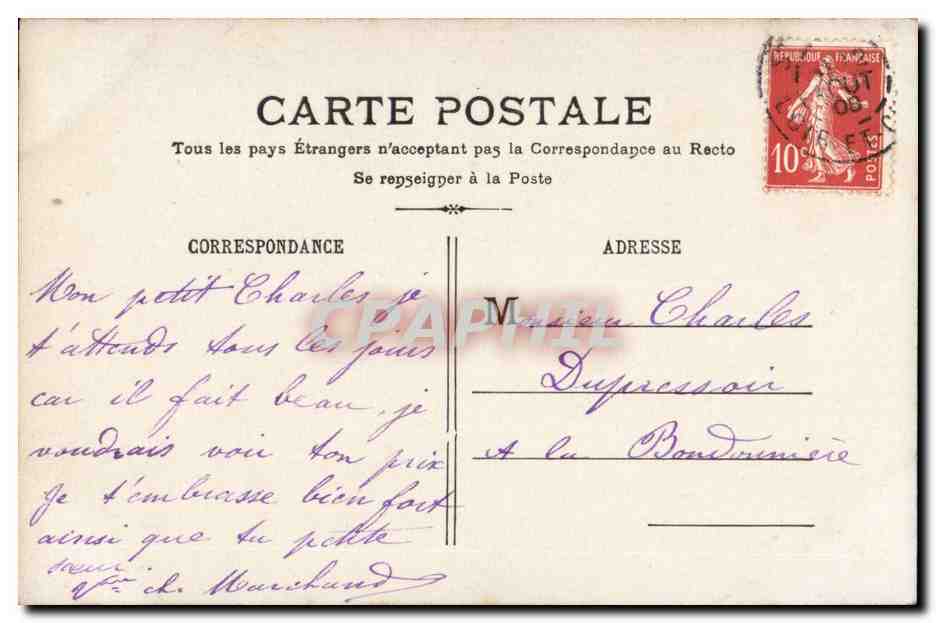 CPA FAntaisie Enfants Bonne fete — Verso