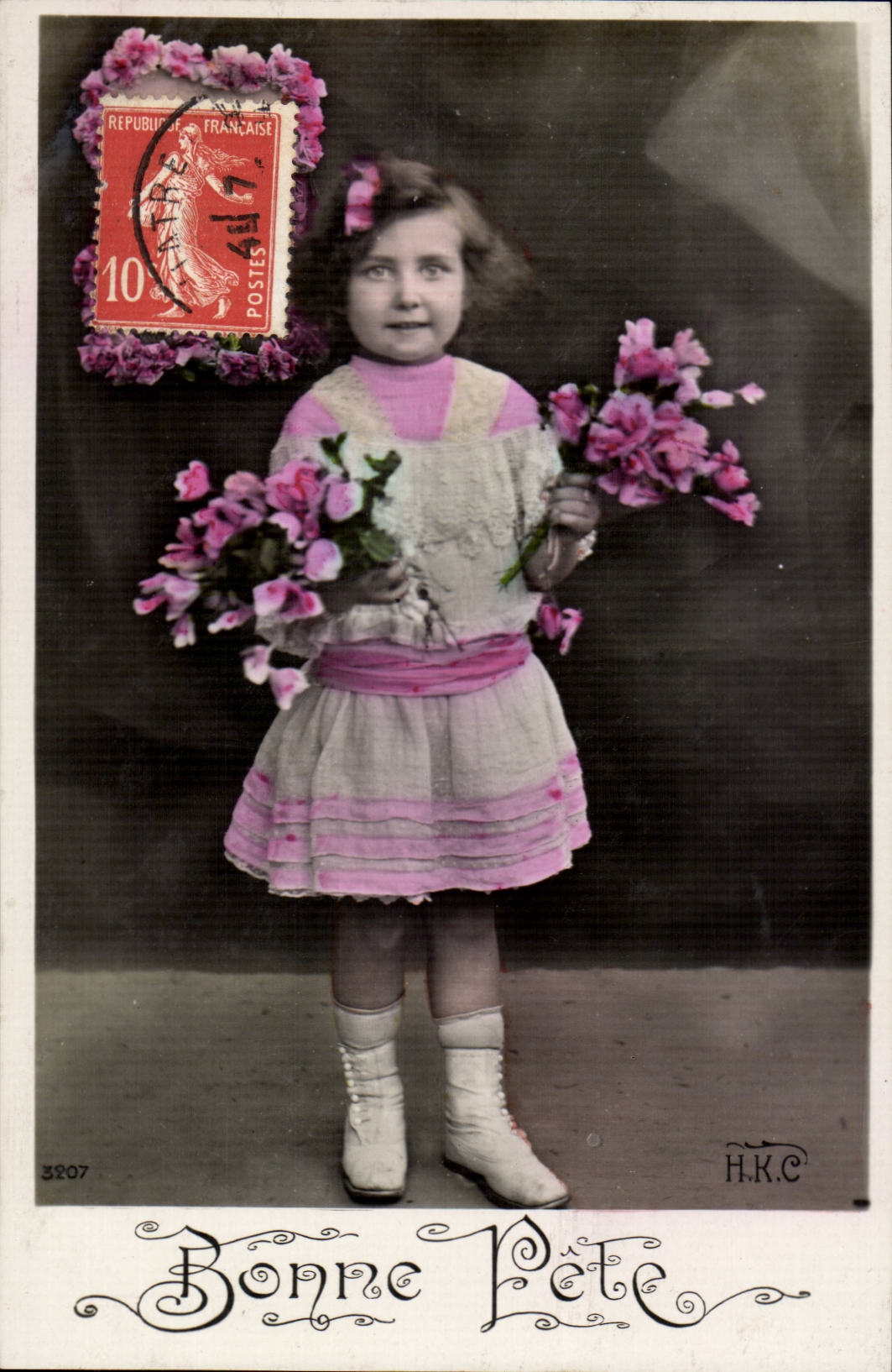 CPA FAntaisie Enfant Bonne fete