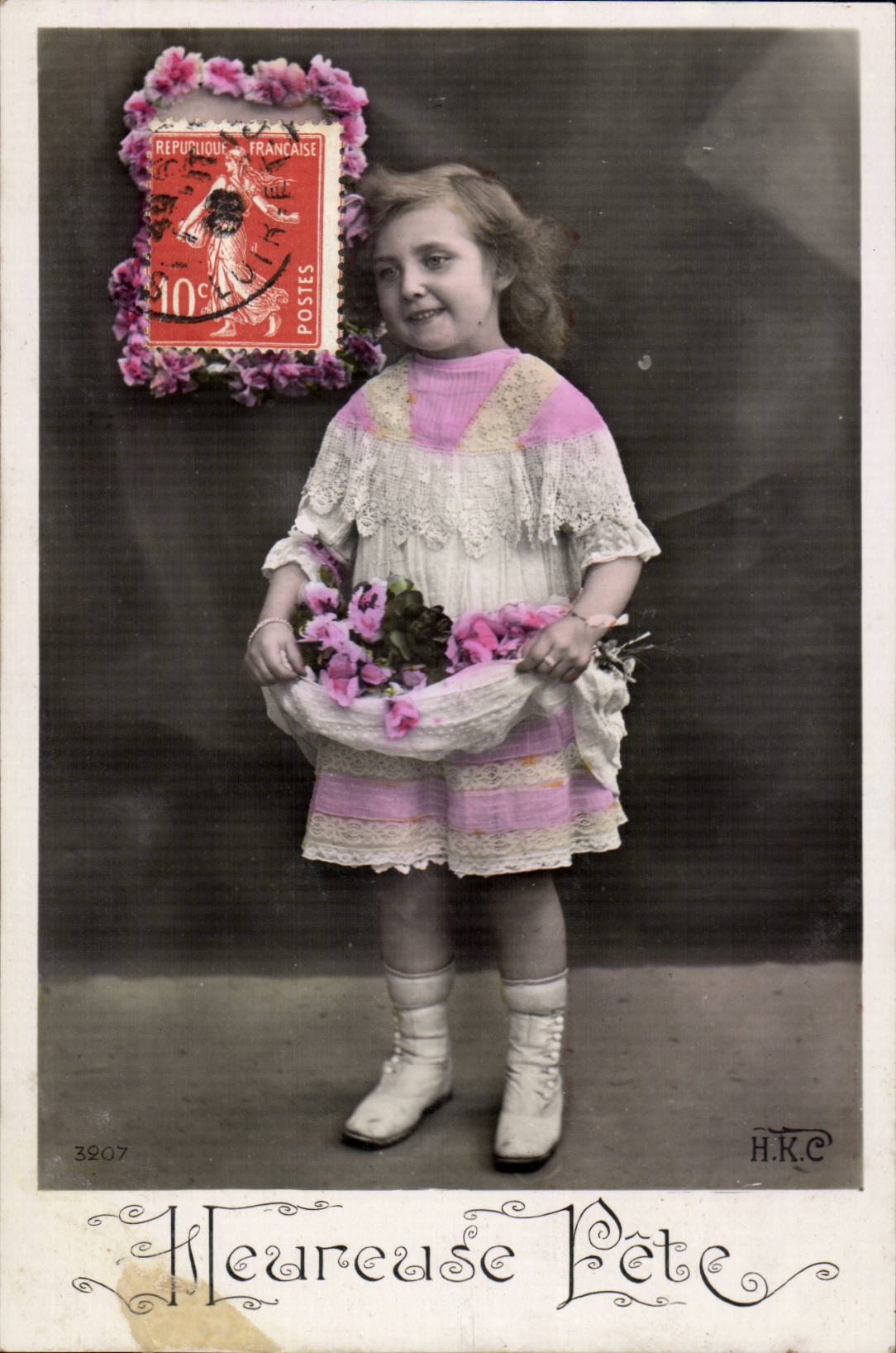CPA FAntaisie Enfant Bonne fete
