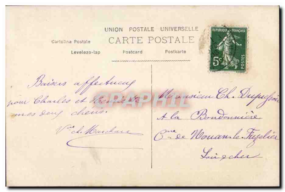 CPA FAntaisie Enfant tout ca ne vaut pas une bonne pipe (tabalc tobacco) — Rückseite